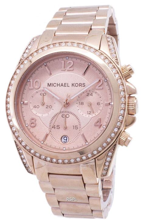 reloj michael kors rose gold|michael kors reloj mujer.